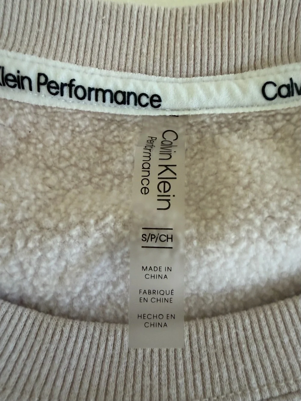 Calvin Klein Women’s Crewneck Sweater in Light Mauve